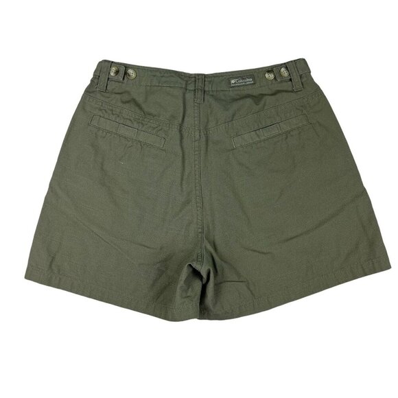 Columbia Olive Casual Active Chino Shorts Womens Size 6 (D10083) - Picture 3 of 7
